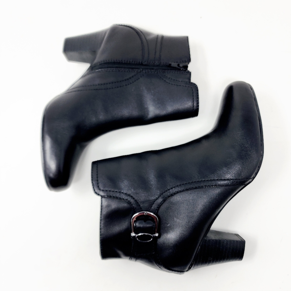 Clarks Bendables Sapphire Vesta‎ booties Black Womens 8.5